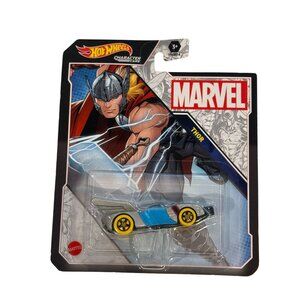 Hot Wheels Marvel Thor Character Car Avengers Die-Cast 2024